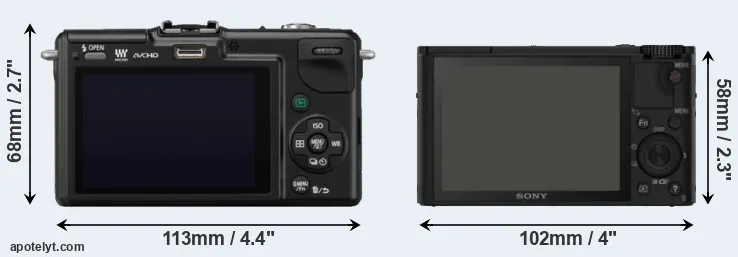 Comparison GF2 or RX100 rear