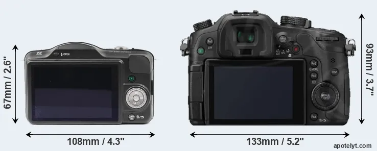 Comparison GF3 or GH3 rear