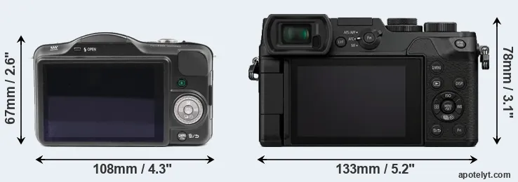 Comparison GF3 or GX8 rear