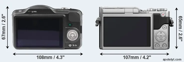 Comparison GF3 or GX800 rear