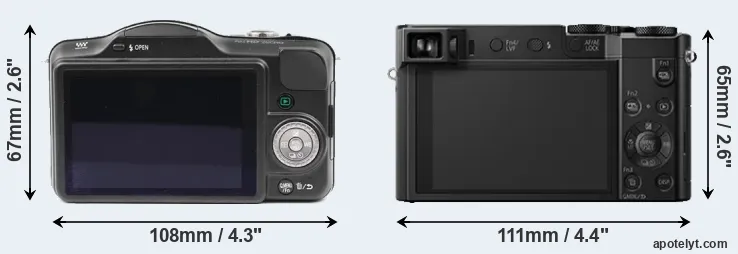 Comparison GF3 or ZS100 rear