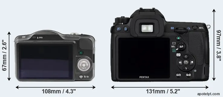 Comparison GF3 or K-5 rear