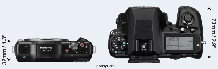 Compare GF3 versus K-5 top