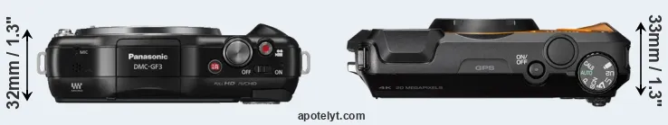 Compare GF3 versus WG-6 top