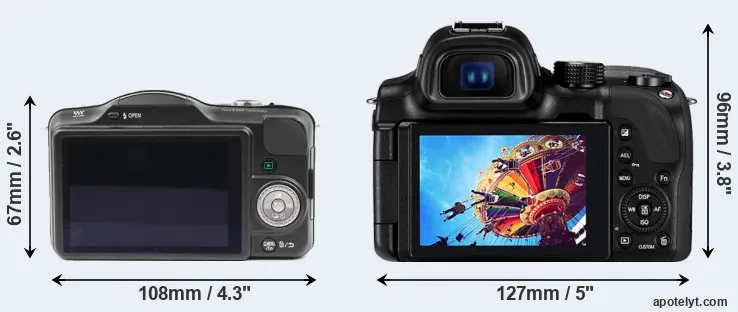 Comparison GF3 or NX30 rear