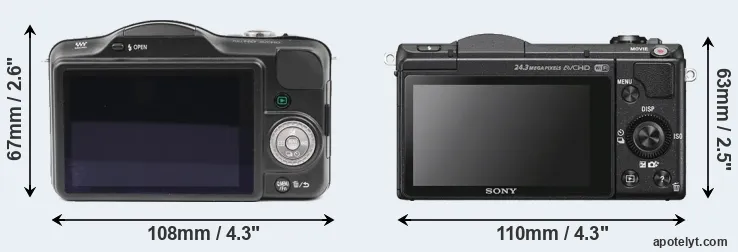 Comparison GF3 or A5100 rear