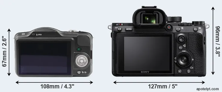 Comparison GF3 or A7R III rear