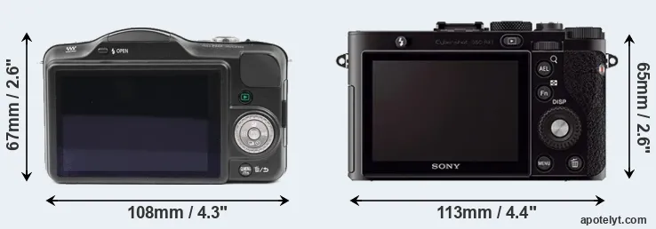 Comparison GF3 or RX1 rear