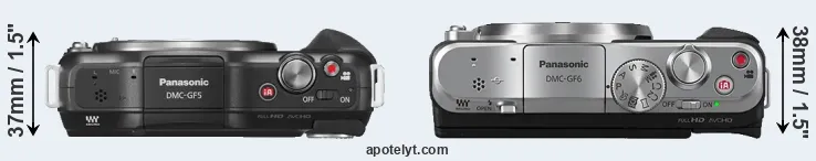 Compare GF5 versus GF6 top