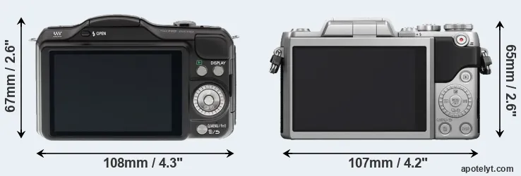 Comparison GF5 or GF7 rear