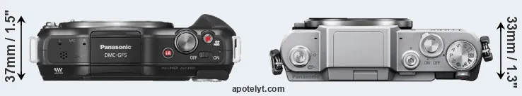 Compare GF5 versus GF7 top