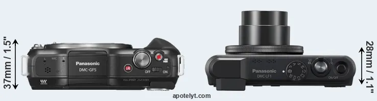 Compare GF5 versus LF1 top
