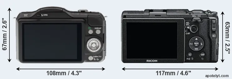 Comparison GF5 or GR II rear