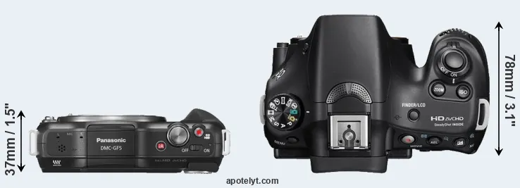 Compare GF5 versus A58 top