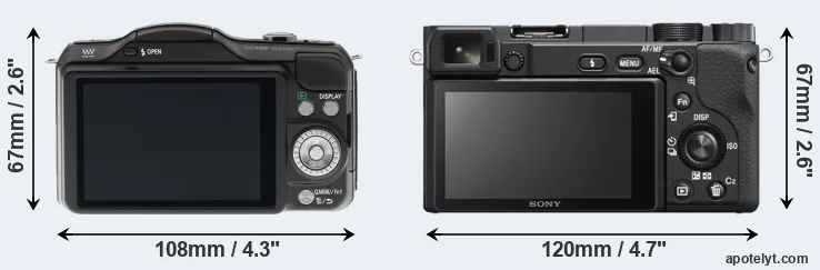 Comparison GF5 or A6400 rear