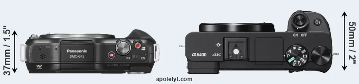 Compare GF5 versus A6400 top