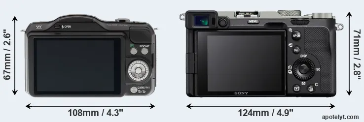 Comparison GF5 or A7C rear
