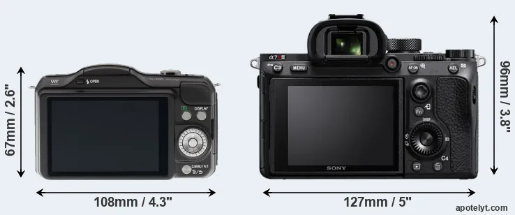 Comparison GF5 or A7R III rear