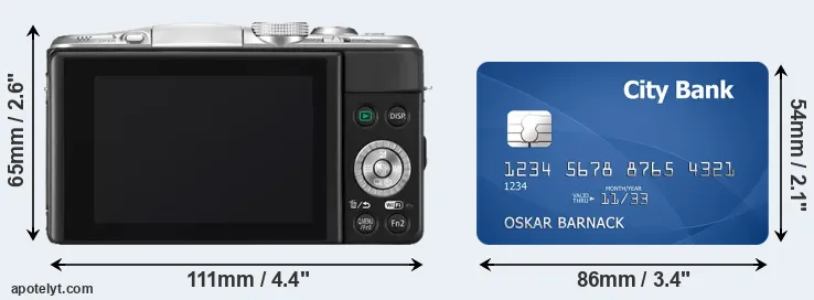 GF6 and credit card rear side