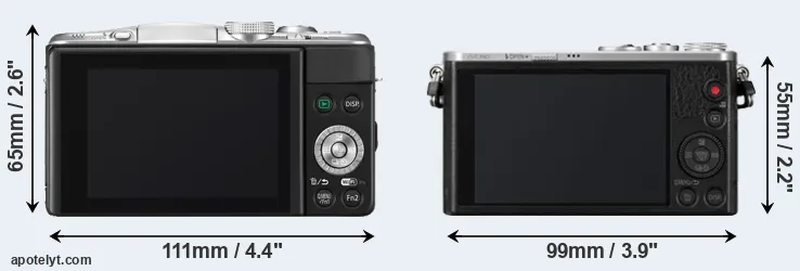 Comparison GF6 or GM1 rear