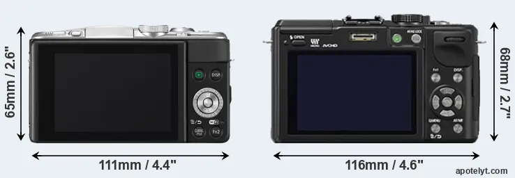 Comparison GF6 or GX1 rear