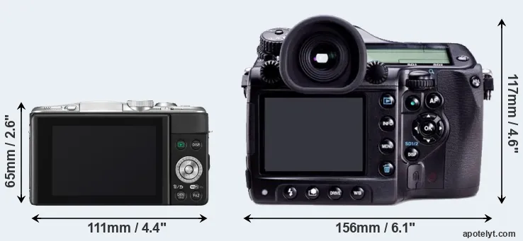 Comparison GF6 or 645D rear
