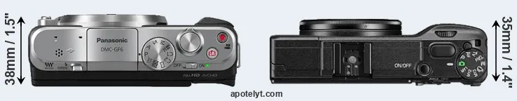 Compare GF6 versus GR II top