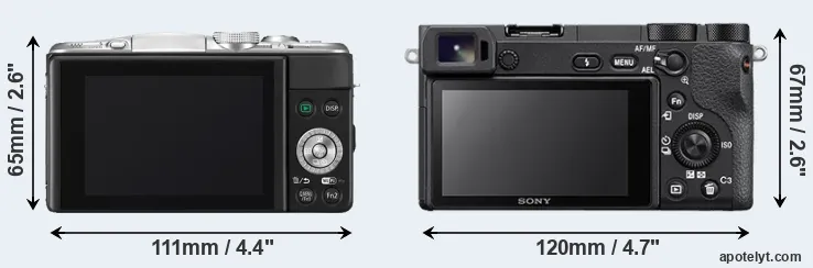 Comparison GF6 or A6500 rear