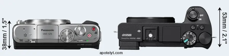 Compare GF6 versus A6500 top