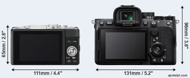 Comparison GF6 or A7 IV rear
