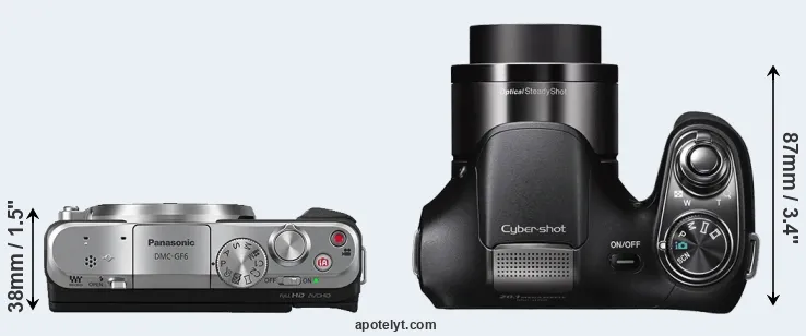Compare GF6 versus H200 top