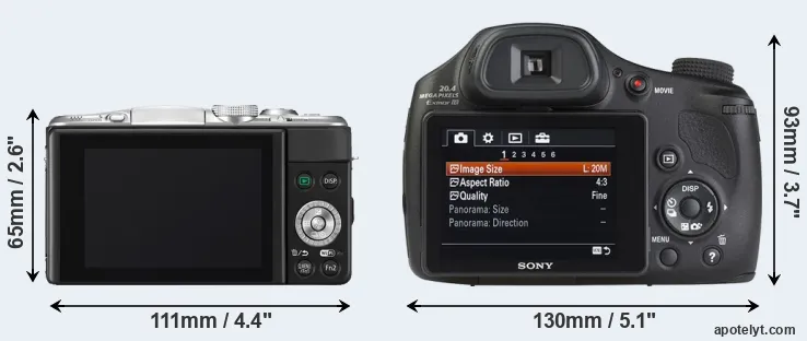 Comparison GF6 or HX350 rear