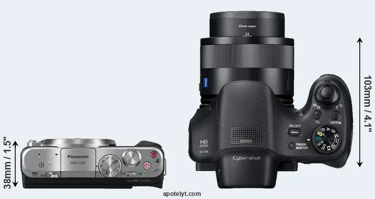 Compare GF6 versus HX350 top