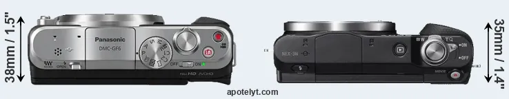 Compare GF6 versus NEX-3N top