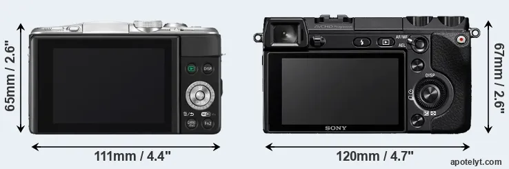 Comparison GF6 or NEX-7 rear