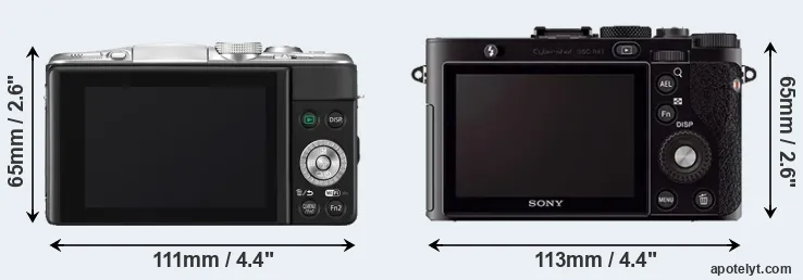 Comparison GF6 or RX1 rear