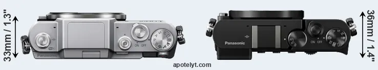 Compare GF7 versus GM5 top