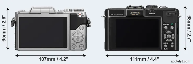 Comparison GF7 or LX7 rear