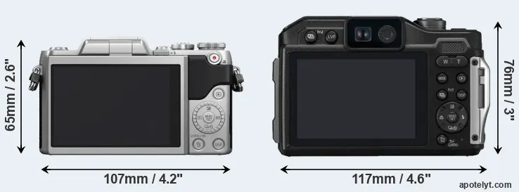 Comparison GF7 or TS7 rear