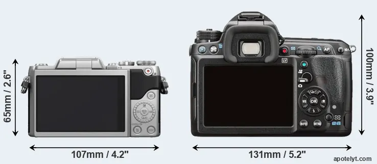 Comparison GF7 or K-3 II rear