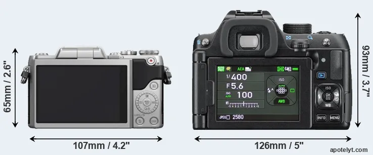 Comparison GF7 or K-70 rear