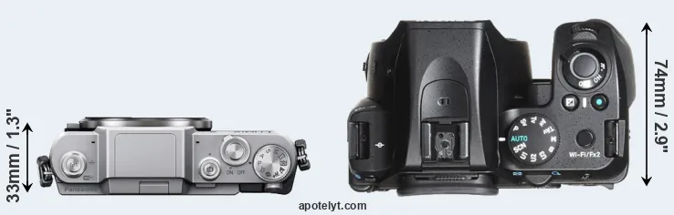 Compare GF7 versus K-70 top