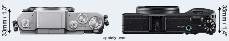 Compare GF7 versus GR top