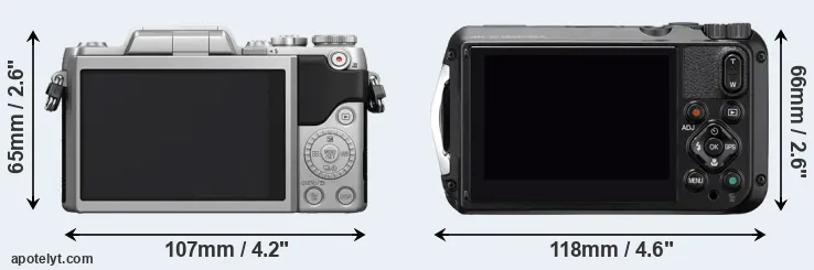 Comparison GF7 or WG-6 rear