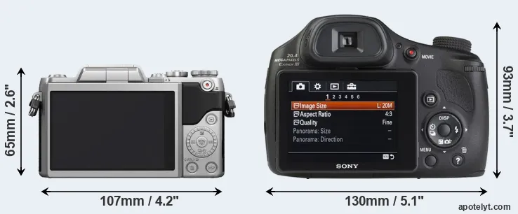 Comparison GF7 or HX350 rear