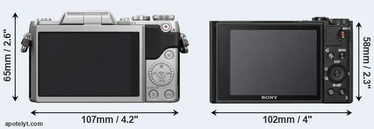 Comparison GF7 or WX800 rear