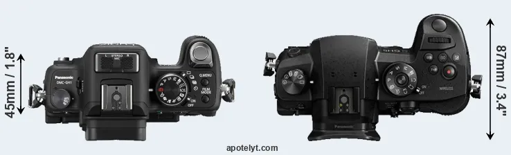 Compare GH1 versus GH5 top