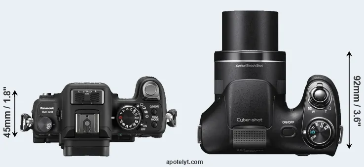 Compare GH1 versus H300 top