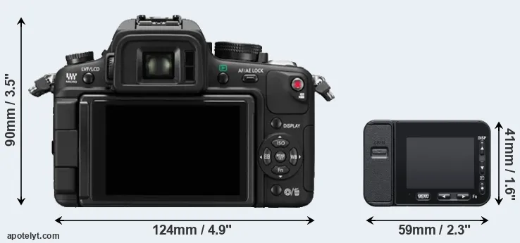 Comparison GH1 or RX0 II rear