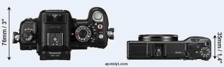 Compare GH2 versus GR II top